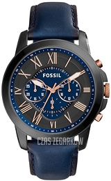 Fossil Grant Niebieski/Skóra Ø44 mm FS5061IE