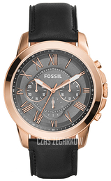 Fossil Grant Szary/Skóra Ø44 mm FS5085