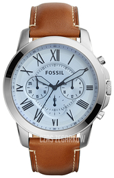 Fossil Grant Niebieski/Skóra Ø44 mm FS5184