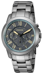 Fossil Grant Szary/Stal Ø44 mm FS5185