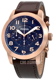 Fossil Herrklockor Niebieski/Skóra Ø44 mm FS5204