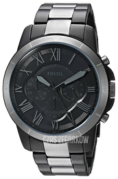 Fossil Grant Czarny/Stal Ø44 mm FS5269