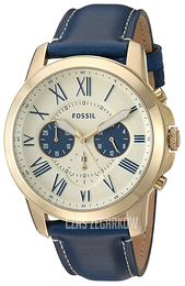 Fossil Grant Beżowy/Skóra Ø44 mm FS5271