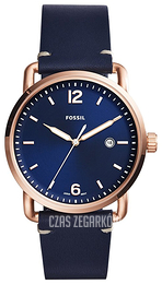 Fossil Niebieski/Skóra Ø42 mm FS5274