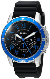 Fossil Grant Czarny/Guma Ø44 mm FS5300