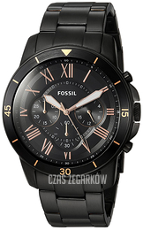 Fossil Grant Czarny/Stal Ø44 mm FS5374