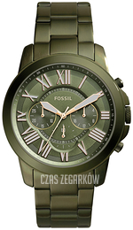 Fossil Grant Zielony/Stal Ø44 mm FS5375