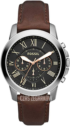 Fossil Grant Czarny/Skóra Ø44 mm FS5390SET