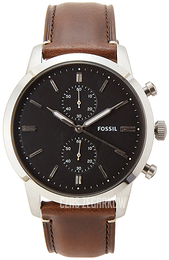 Fossil Townsman Czarny/Skóra Ø44 mm FS5394