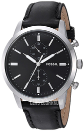 Fossil Townsman Czarny/Skóra Ø44 mm FS5396