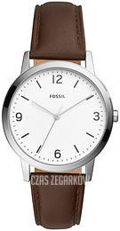 Fossil Blake Biały/Skóra Ø40 mm FS5428