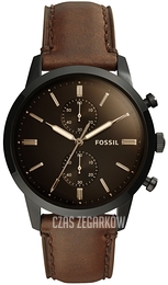 Fossil Townsman Czarny/Skóra Ø44 mm FS5437