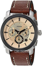 Fossil Machine Beżowy/Skóra Ø42 mm FS5620