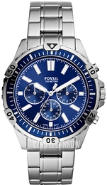 Fossil Garett Niebieski/Stal Ø44 mm FS5623