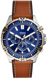 Fossil Garett Niebieski/Skóra Ø44 mm FS5625