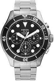 Fossil Czarny/Stal Ø46 mm FS5725