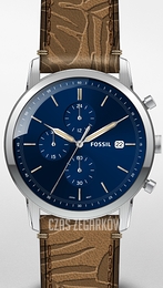 Fossil Minimalist Chronograph VALUE_INKNOWN Niebieski/Skóra Ø42 mm FS5928