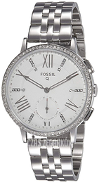 Fossil Q Gazer Biały/Stal Ø41 mm FTW1105