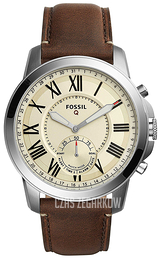 Fossil Grant Kremowy/Skóra Ø44 mm FTW1118