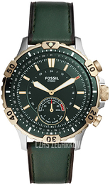 Fossil Zielony/Skóra Ø44 mm FTW1193