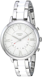 Fossil Jacqueline Biały/Guma Ø36 mm FTW5047