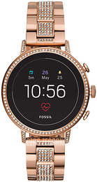 Fossil Q Venture Ekran LCD/Stal w kolorze różowego złota Ø40 mm FTW6011