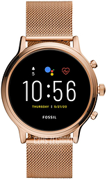 Fossil Ekran LCD/Stal w kolorze różowego złota Ø44 mm FTW6062