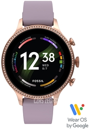 Fossil Gen 6 Wielokolorowy/Guma Ø42 mm FTW6080