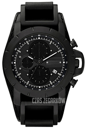 Fossil Jake Czarny/Skóra Ø45 mm JR1223