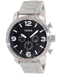 Fossil Nate Czarny/Stal Ø50 mm JR1353