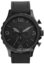 Fossil Nate Czarny/Skóra Ø50 mm JR1354