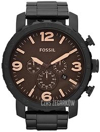Fossil Nate Brązowy/Stal Ø50 mm JR1356
