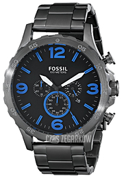 Fossil Nate Czarny/Stal Ø50 mm JR1478