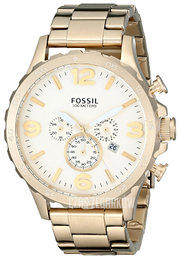Fossil Nate Szampański/Stal w odcieniu złota Ø50 mm JR1479