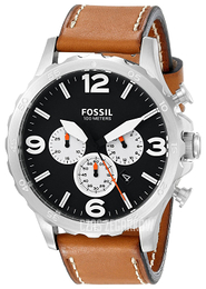 Fossil Czarny/Skóra Ø50 mm JR1486