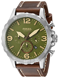 Fossil Nate Zielony/Skóra Ø50 mm JR1508