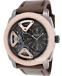 Fossil Machine Szary/Skóra Ø45 mm ME1122