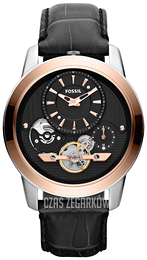 Fossil Grant Czarny/Skóra Ø44 mm ME1125