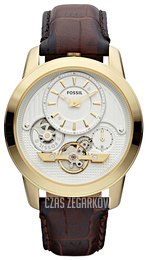 Fossil Grant Biały/Skóra Ø44 mm ME1127