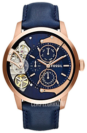 Fossil Mechanical Niebieski/Skóra Ø44 mm ME1138