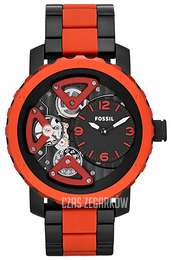 Fossil Czarny/Guma Ø46 mm ME1139