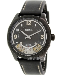 Fossil Skeleton Czarny/Skóra Ø43 mm ME1153