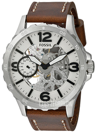 Fossil Nate Kremowy/Skóra Ø50 mm ME3128