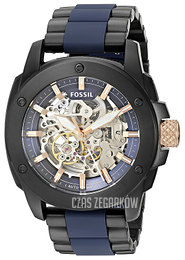 Fossil Machine Niebieski/Stal Ø45 mm ME3133