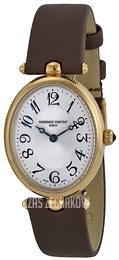 Frederique Constant Classics Art Deco Srebrny/Tkanina 30x25 mm FC-200A2V5