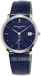 Frederique Constant Slimline Niebieski/Skóra Ø37 mm FC-245N4S6