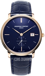 Frederique Constant Slimline Niebieski/Skóra Ø39 mm FC-245N5S4
