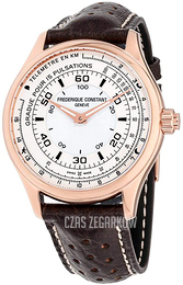 Frederique Constant Horological Smartwatch Biały/Skóra Ø42 mm FC-282ASB5B4