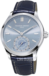 Frederique Constant Horological Smartwatch Niebieski/Skóra Ø42 mm FC-285LNS5B6