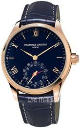 Frederique Constant Horological Smartwatch Niebieski/Skóra Ø42 mm FC-285N5B4